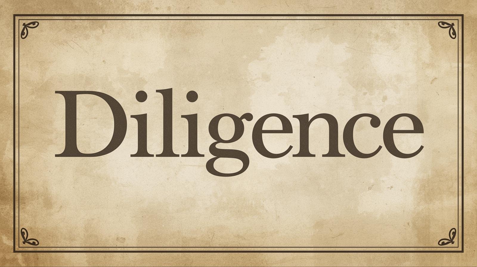 Daily Virtue Reflections: Choosing Diligence